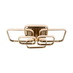 Modern wooden ceiling light with a geometric design for stylish interiors.