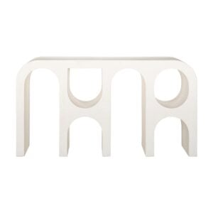 Moderner weißer Beistelltisch, zeitgemäßes Design, perfekt als Inspiration für die Inneneinrichtung.