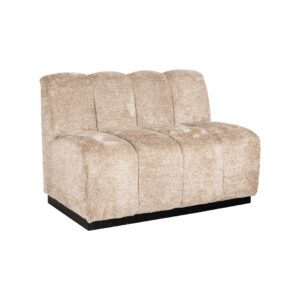 Canapé au revêtement en tissu doux et aux assises confortables, un complément idéal pour un intérieur moderne.