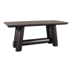 Couchtisch aus Eichenholz mit robustem und natürlichem Design, perfekt für moderne Einrichtungen.