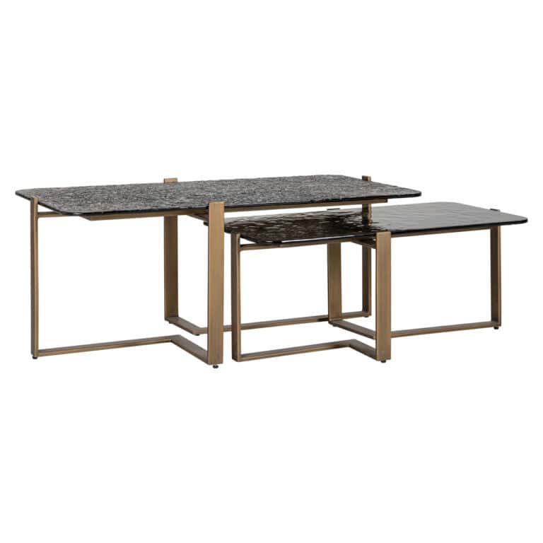 Moderne bijzettafels met marmer en hout, perfect voor stijlvolle interieurdecoratie.