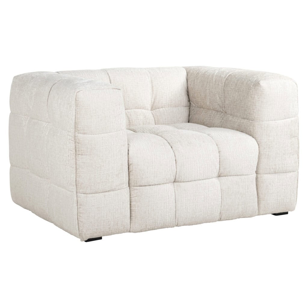 Moderne lichte stof bankstel, comfortabel en stijlvol, perfect voor elk interieur.