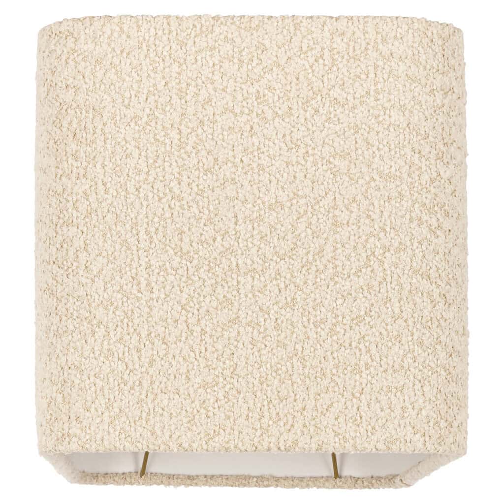 Crèmekleurig tapijt voor woonkamer met zachte, comfortabele textuur.