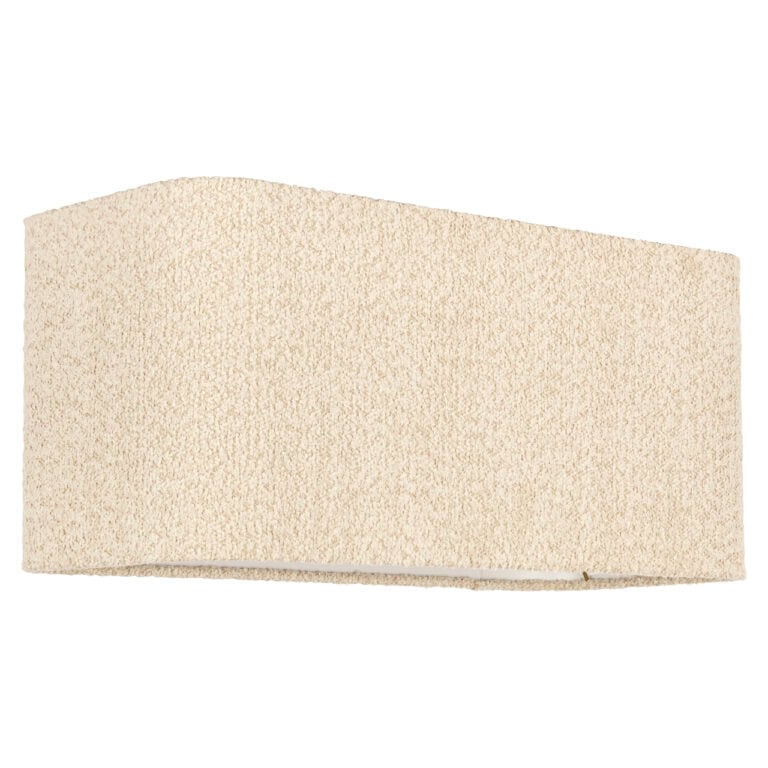 Witte stoffen bank met moderne en comfortabele uitstraling voor woonkamer.
