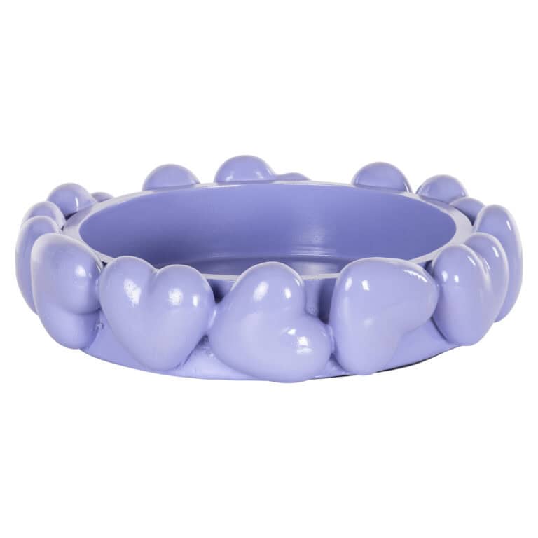 Bol cœur bleu pastel, idéale pour la décoration et la table.
