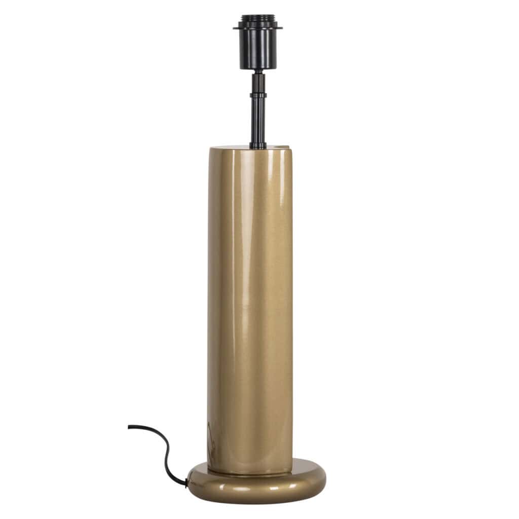 Goudkleurige tafellamp met verstelbare lampenkap voor modern interieur.
