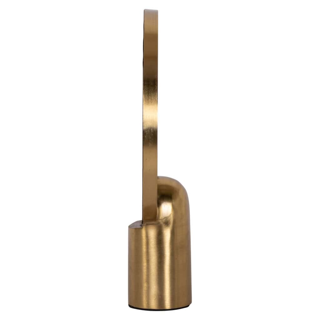 Moderne gouden lampenkap met elegante afwerking voor interieurdecoratie.