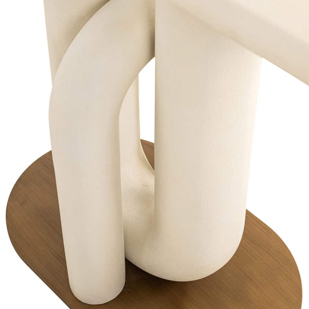 Moderne abstracte keramiek sculptuur voor interieurdecoratie en kunstliefhebbers.