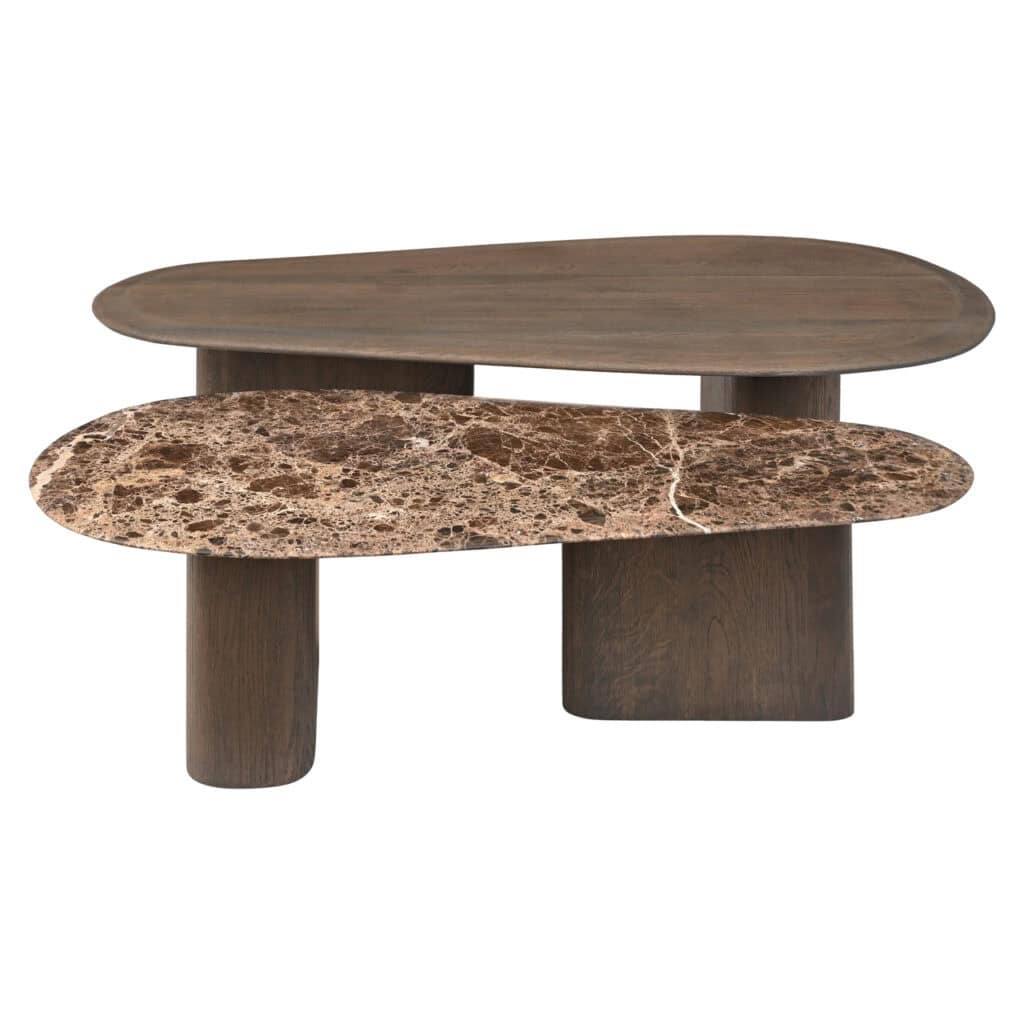 Table de salon modernes en bois et marbre pour des Table de salon élégants.