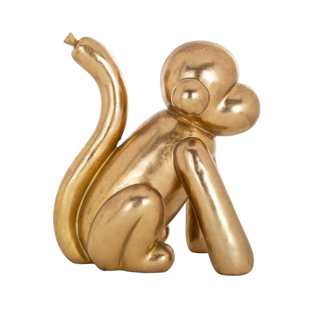 Golden decorative Monkey a home decor accessory.