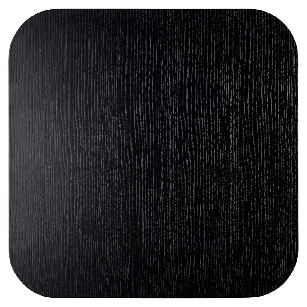 Dark wooden coffee table with a visible wood grain for modern interiors.