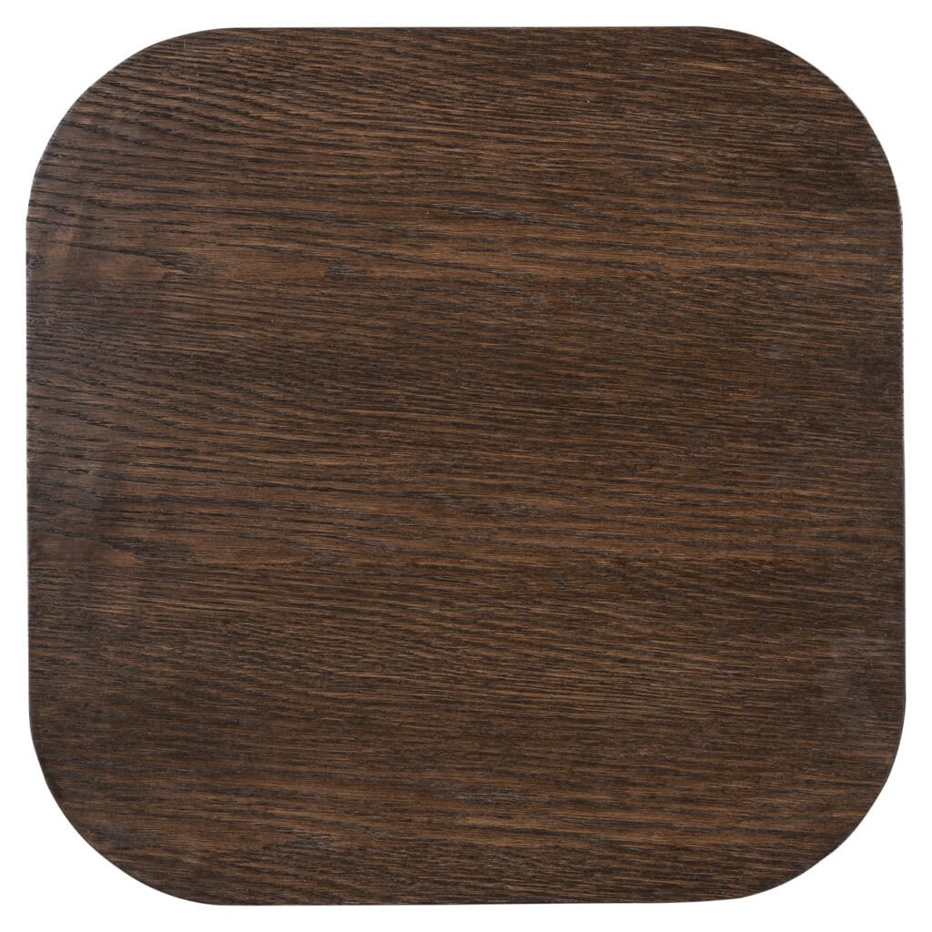 Table d'appoint Bonvoy en bois foncé Bonvoy angles arrondis.