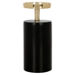 Bougeoir Caya et gold, petit, design moderne, accessoire de décoration.