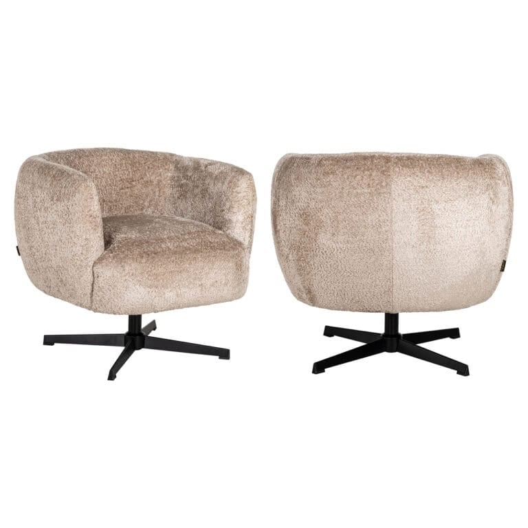 Luxe beige lounge chairs with modern design for elegant interiors.