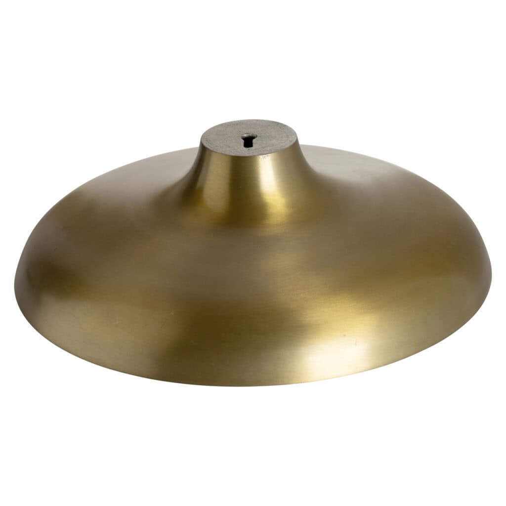 Eleganter Spiegelständer in Gold für modernes Innendesign.