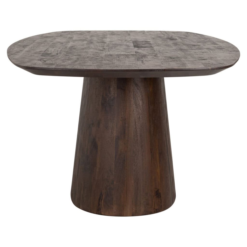 Esstisch Alix dunkelbraunem Holz, modernes Design, 230 cm lang.
