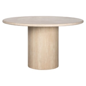 Alexander Jones dining table, beige, 130Ø, with a round shape and modern style.
