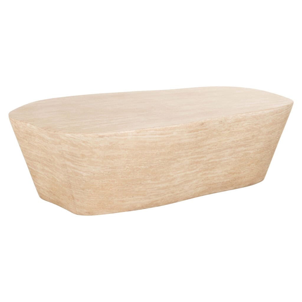 Moderne massief houten eettafel met natuurlijke afwerking, geschikt voor stijlvolle eetkamers.