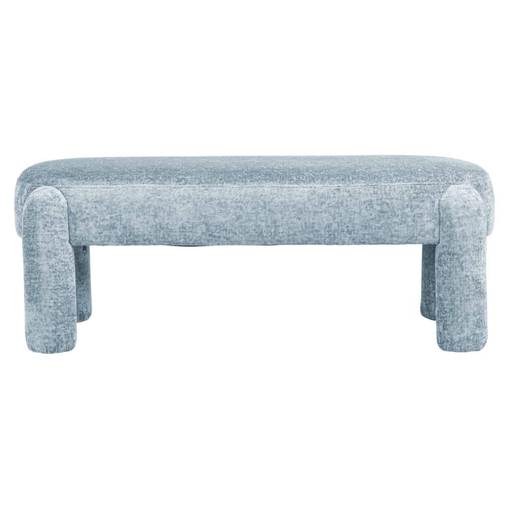 Petit canapé pour un intérieur moderne, bleu clair, confortable et élégant.