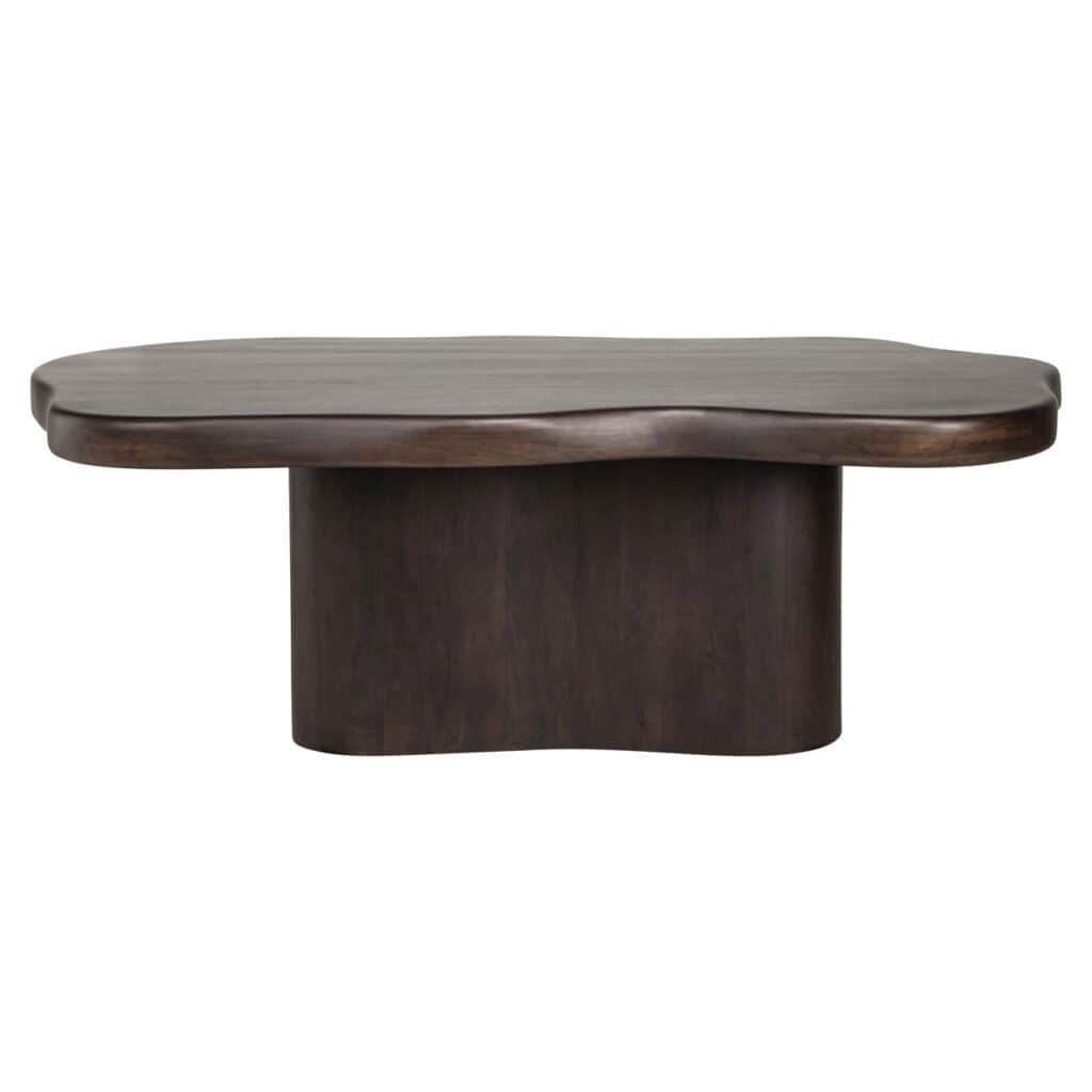 Esstisch Sherman dunkelbraunem Holz, modernes Design für das Esszimmer.