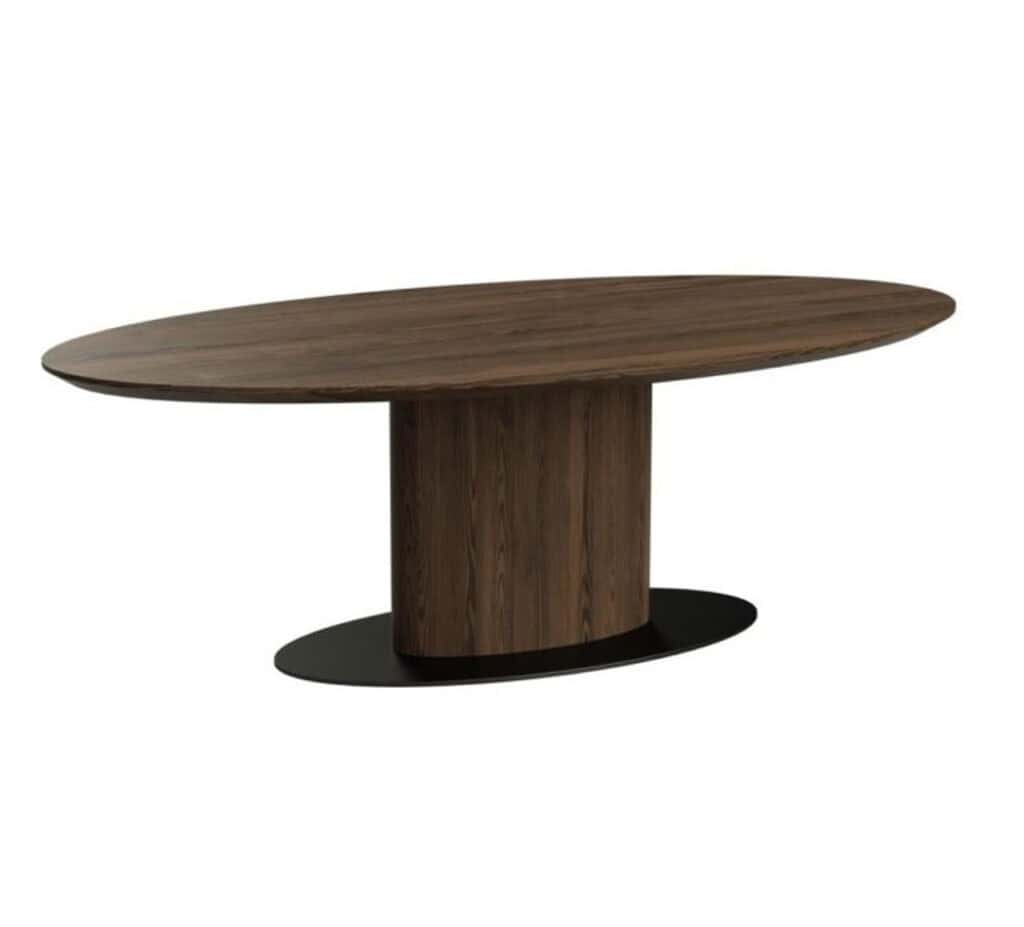Table à dîner Gordon 240, table moderne en bois pour salle à manger.