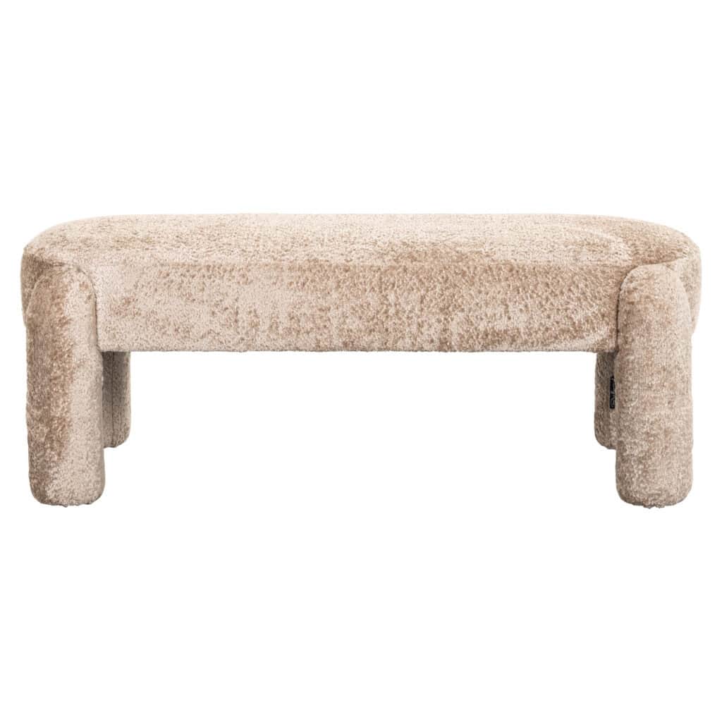 Sofa Holly  –Sofa weichem, natürlichem Wollbezug in Beige.