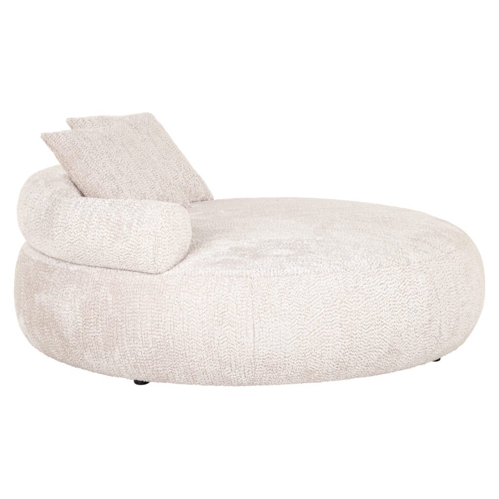 Luxe bank Tivola in crème met kussen voor modern interieur.