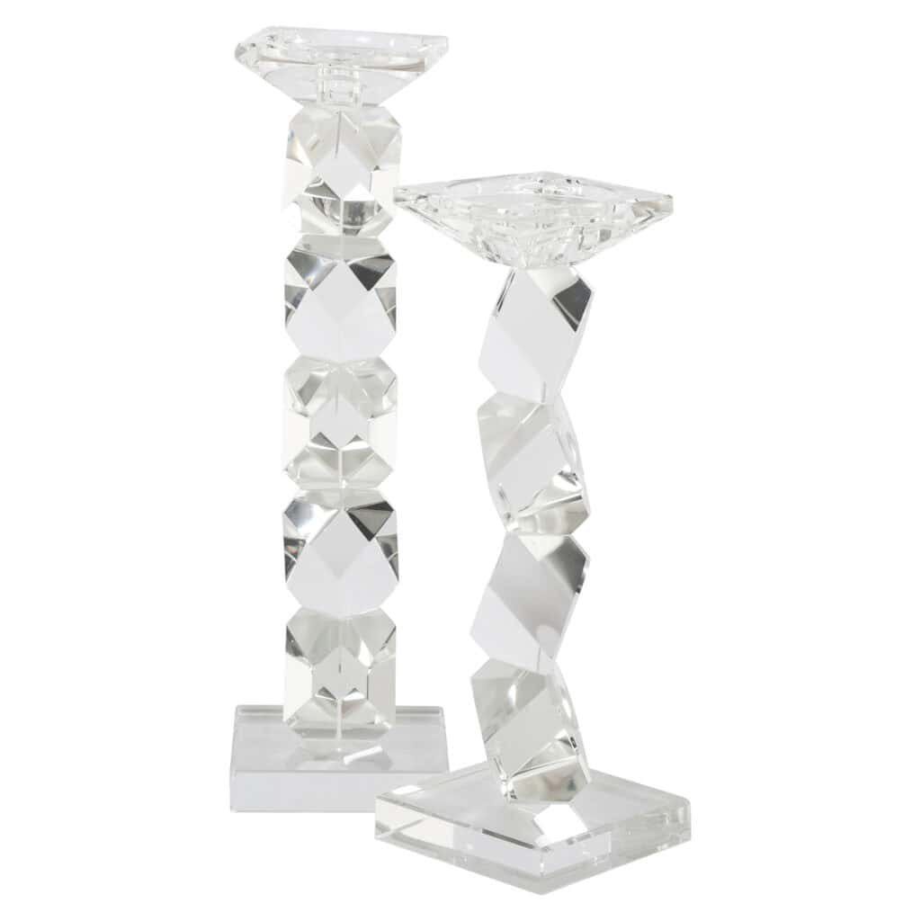 Luxe kristallen kandelaars voor elegante interieurdecoratie.