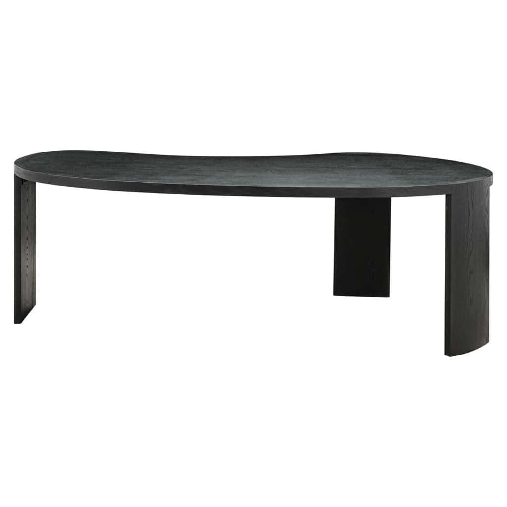 Moderne zwarte eettafel Navarino voor stijlvolle eetkamers.
