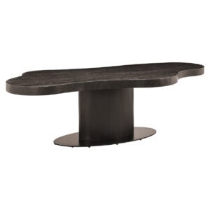 Eettafel Bogor donker coffee 260 in modern interieur.
