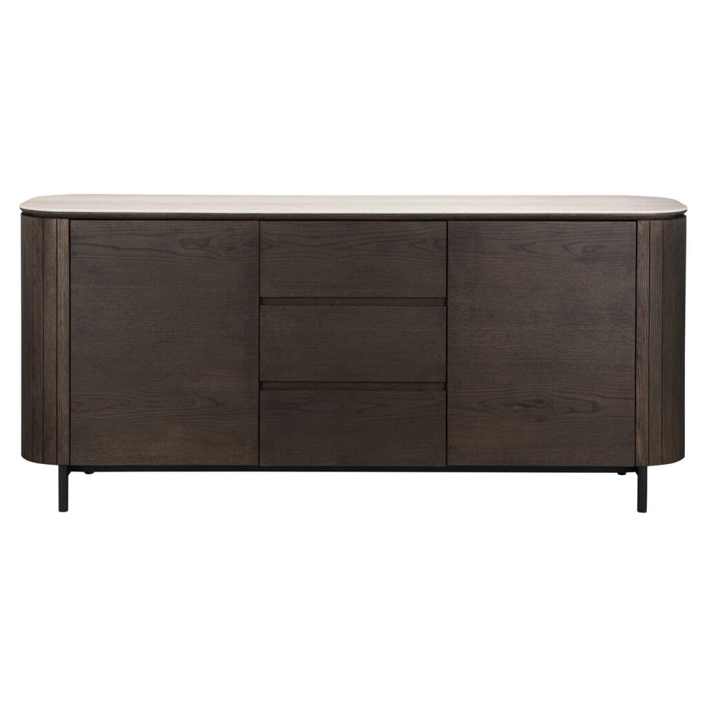 Dressoir Ritz in bruin, modern design, ruime opbergruimte, elegant meubelstuk.