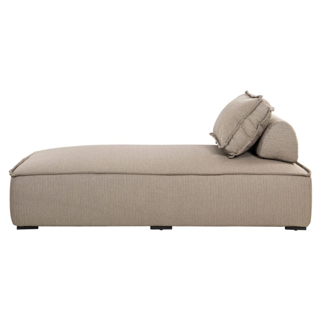 Taupe Jondal Taupe daybed with cushions for the garden or patio.