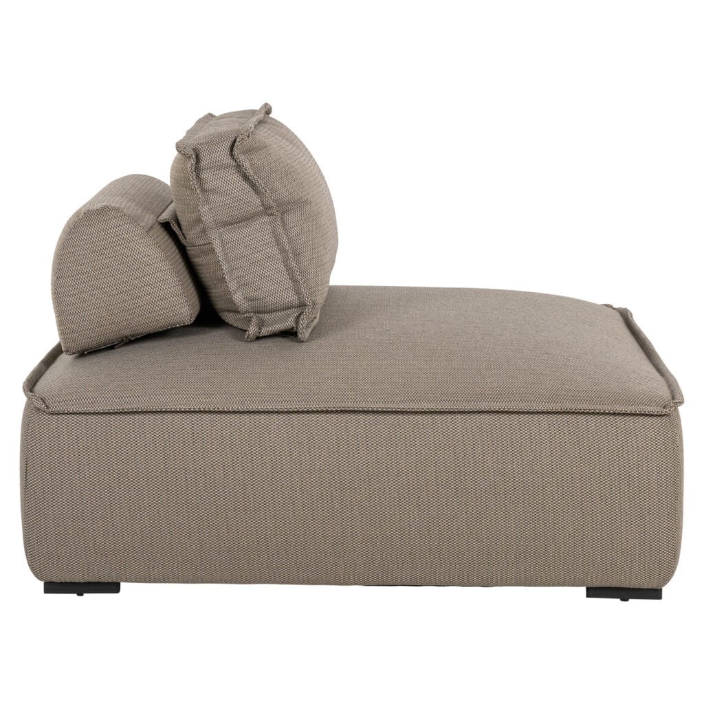 Taupe outdoor lounge stoel Jondal met kussens voor tuin of terras.