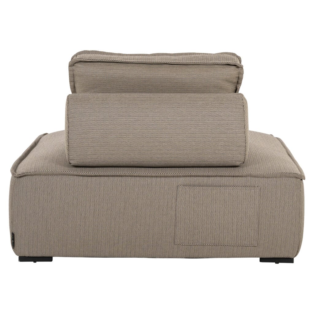 Taupe outdoor lounge stoel Jondal voor comfortabel buitengebruik.