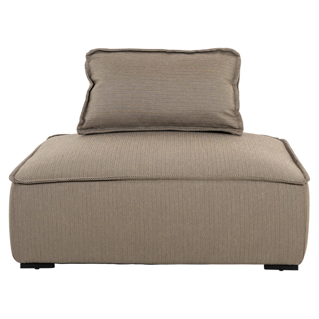 Taupe outdoor lounge stoel Jondal met kussen voor tuin of terras.