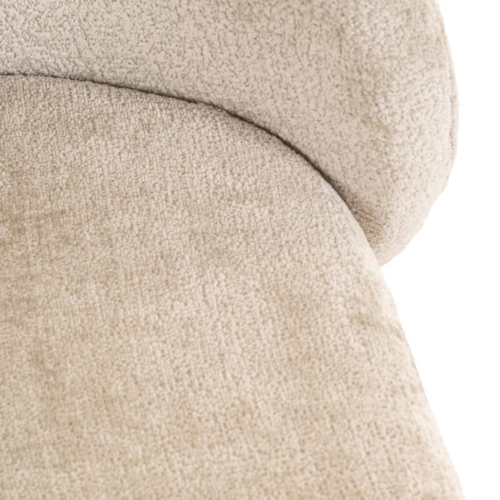Hundebett „Bingo“ aus clay -Stoff in clay – weich und bequem für Haustiere.