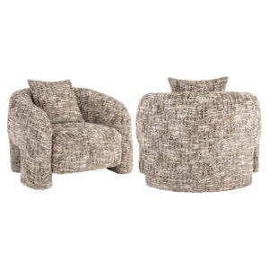 Tuscany brown lounge chair with comfortable cushions, modern design.