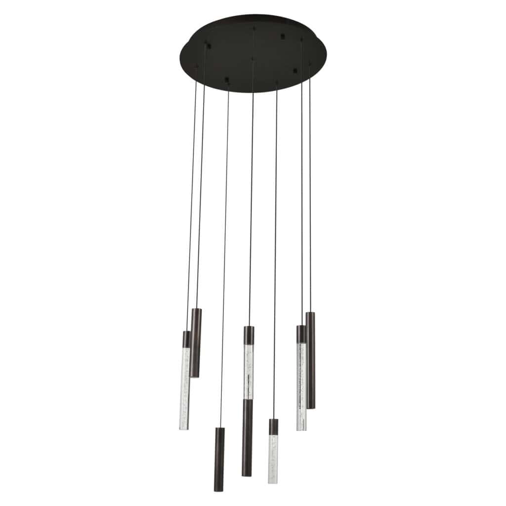 Suspension moderne Oxley finition bronze, pour un éclairage élégant.