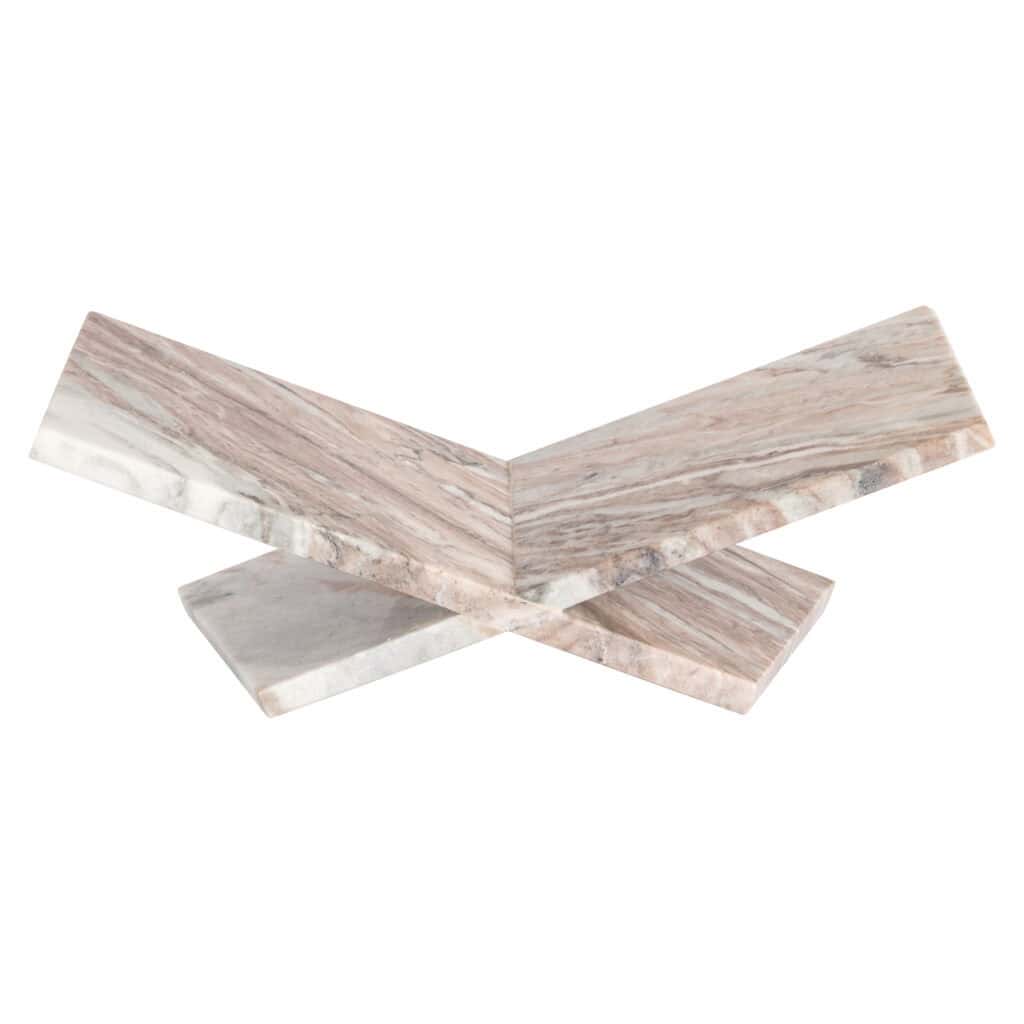 Natuurstenen tafelblad met marmer patroon voor luxe interieur.