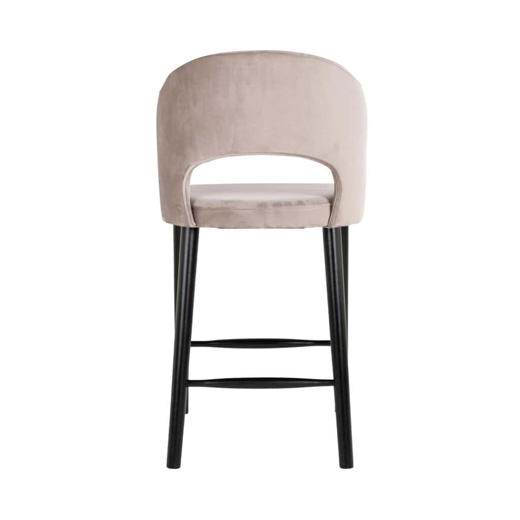 Modern beige Savoy bar stool Savoy black legs for interior use.