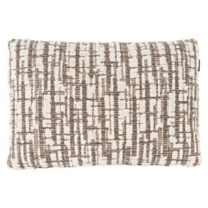 Coussin Oliv Cream Coussin avec motif géométrique pour la décoration d'intérieur.