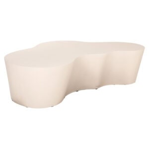 Moderne buiten salontafel Urban Bloom in sandstone kleur.