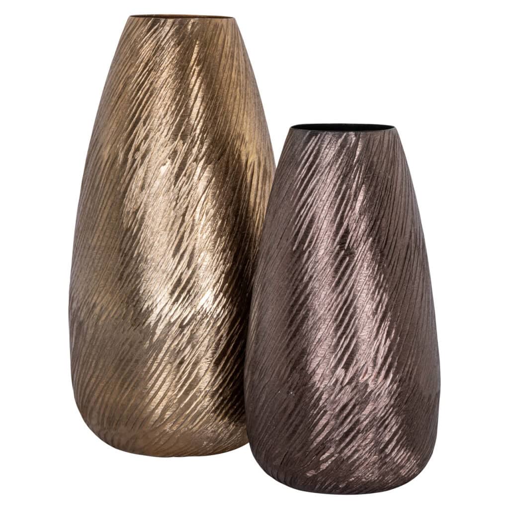 Vases en bronze de Vaas Rizzo, design moderne, décoration élégante.
