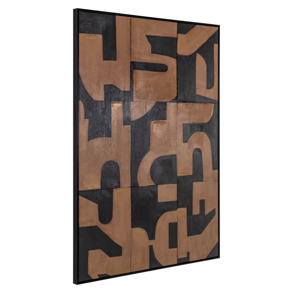 Décoration murale moderne et abstraite en bois pour la décoration d'intérieur.