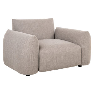Comfortabele beige fauteuil voor modern interieur en woonkamer decoratie.