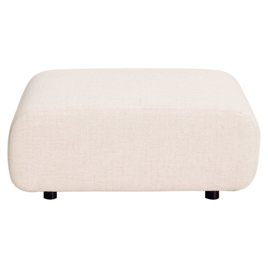 Canapé Ottoman Canapé revêtement beige, idéal pour un intérieur moderne.