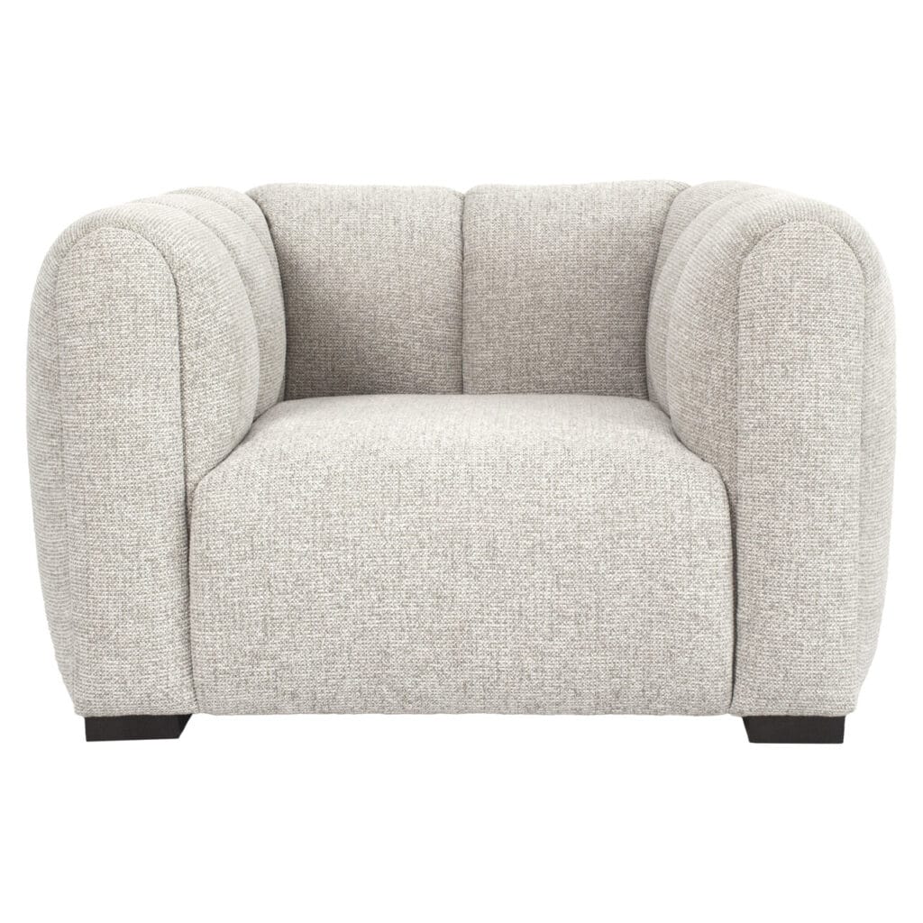 Luxurious beige armchair designed for modern interiors and comfort, perfect for the living room or office.