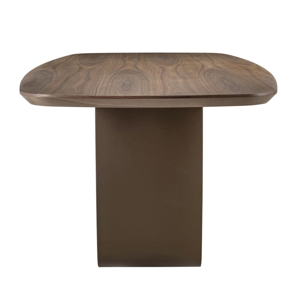 Moderne houten salontafel met minimalistisch ontwerp en stevige basis voor stijlvolle interieurs.