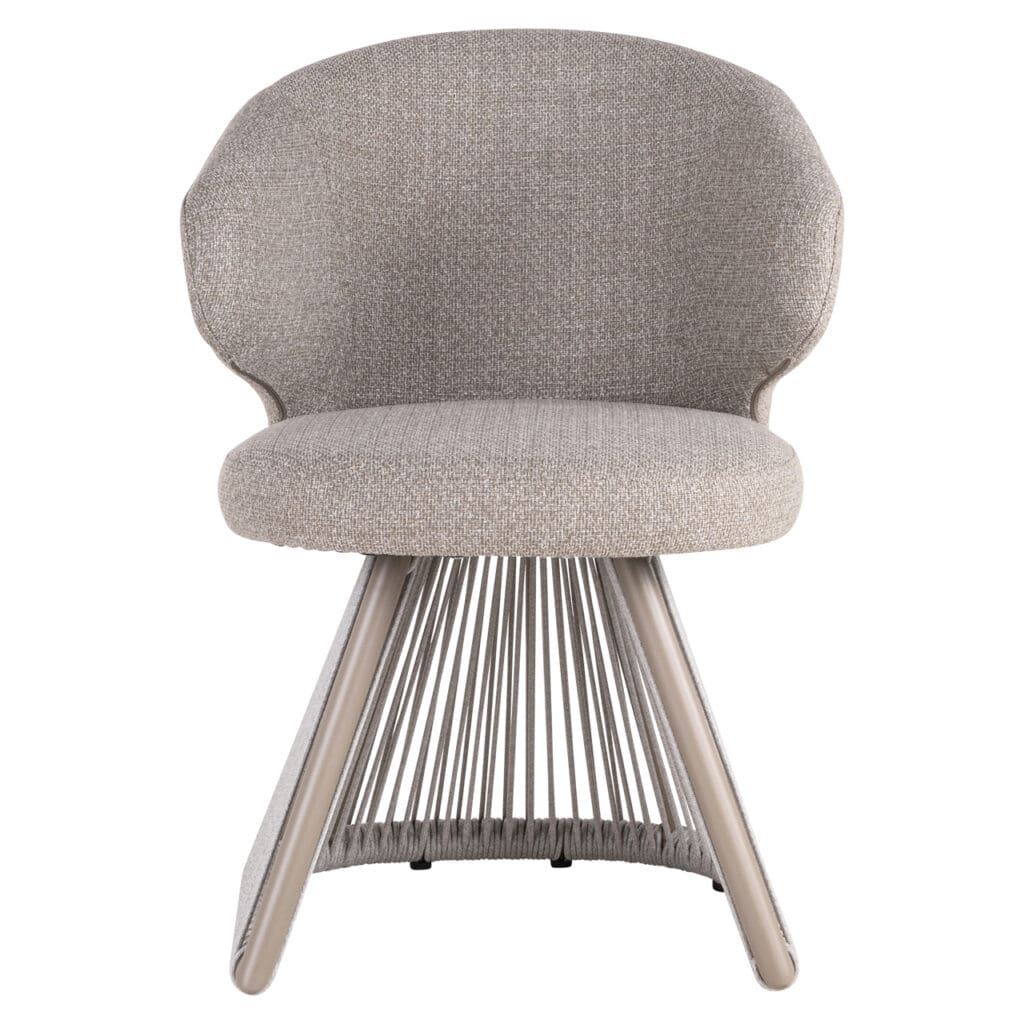Moderner Sessel mit Holzbeinen und weichem Stoffbezug – perfekt für ein stilvolles Wohnzimmer.