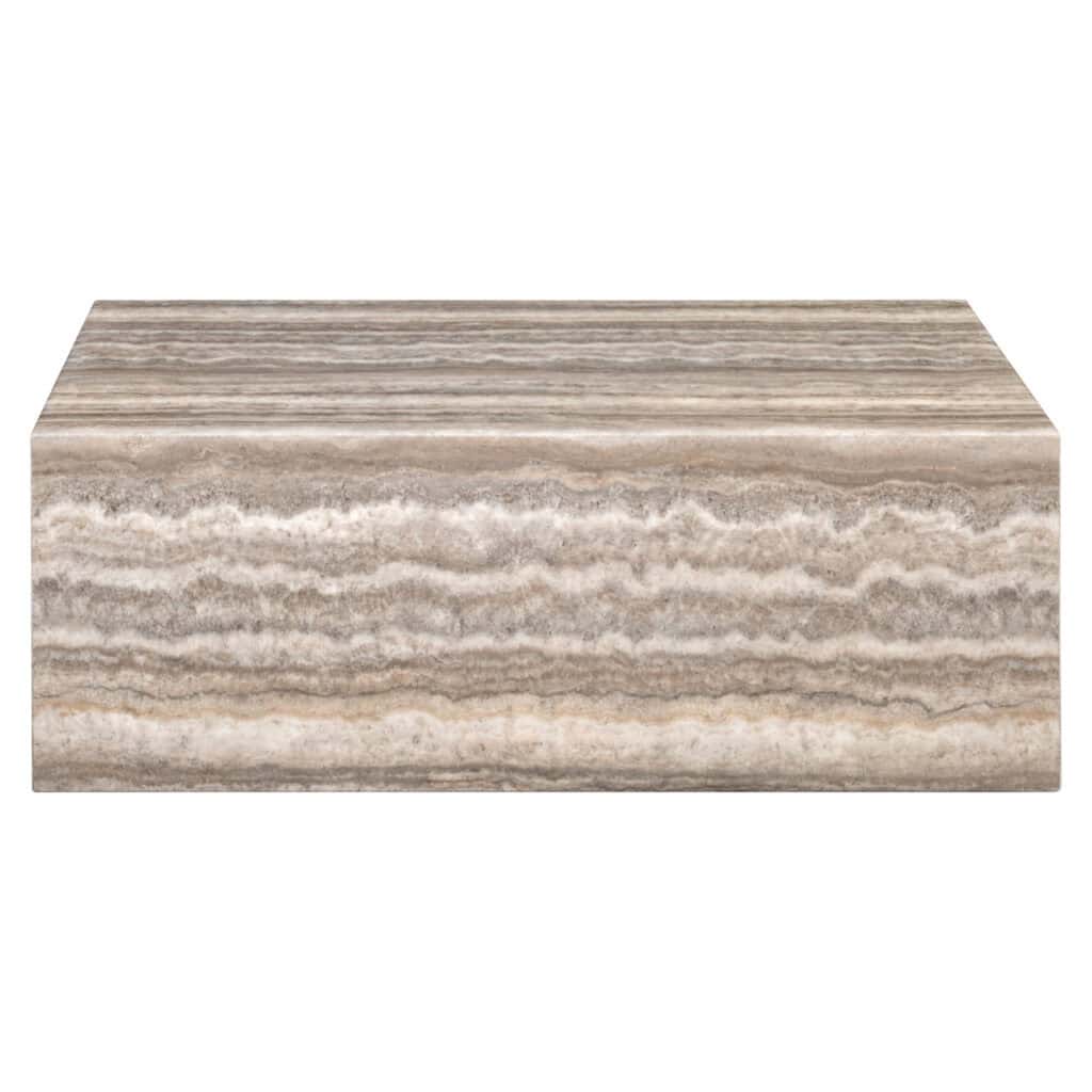 Natuursteen marmer blok met gouden geleider voor interieurdesign en decoratie.